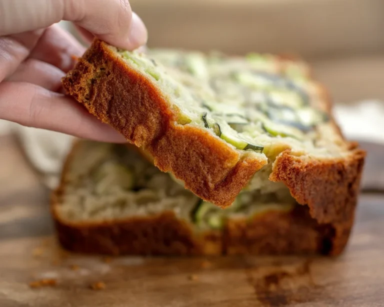 Delicious zucchini banana bread made with grated zucchini and ripe bananas.