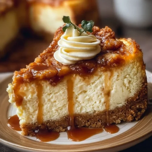 Baked Apple Cheesecake 2 Baked Apple Cheesecake