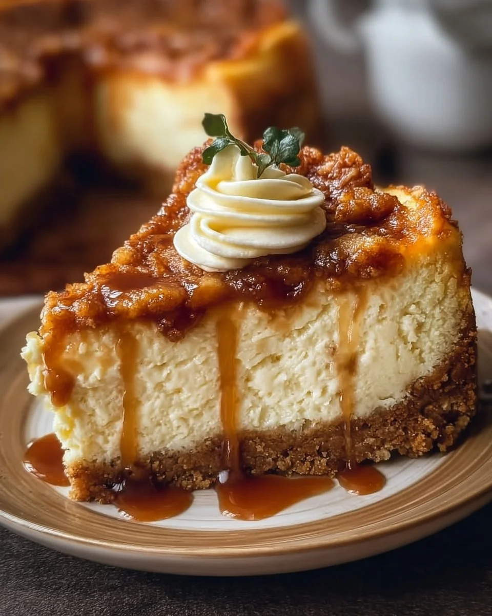 Baked Apple Cheesecake 1 Baked Apple Cheesecake