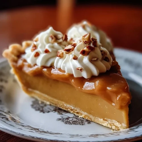 Brown Sugar Butterscotch Pie with Pecans