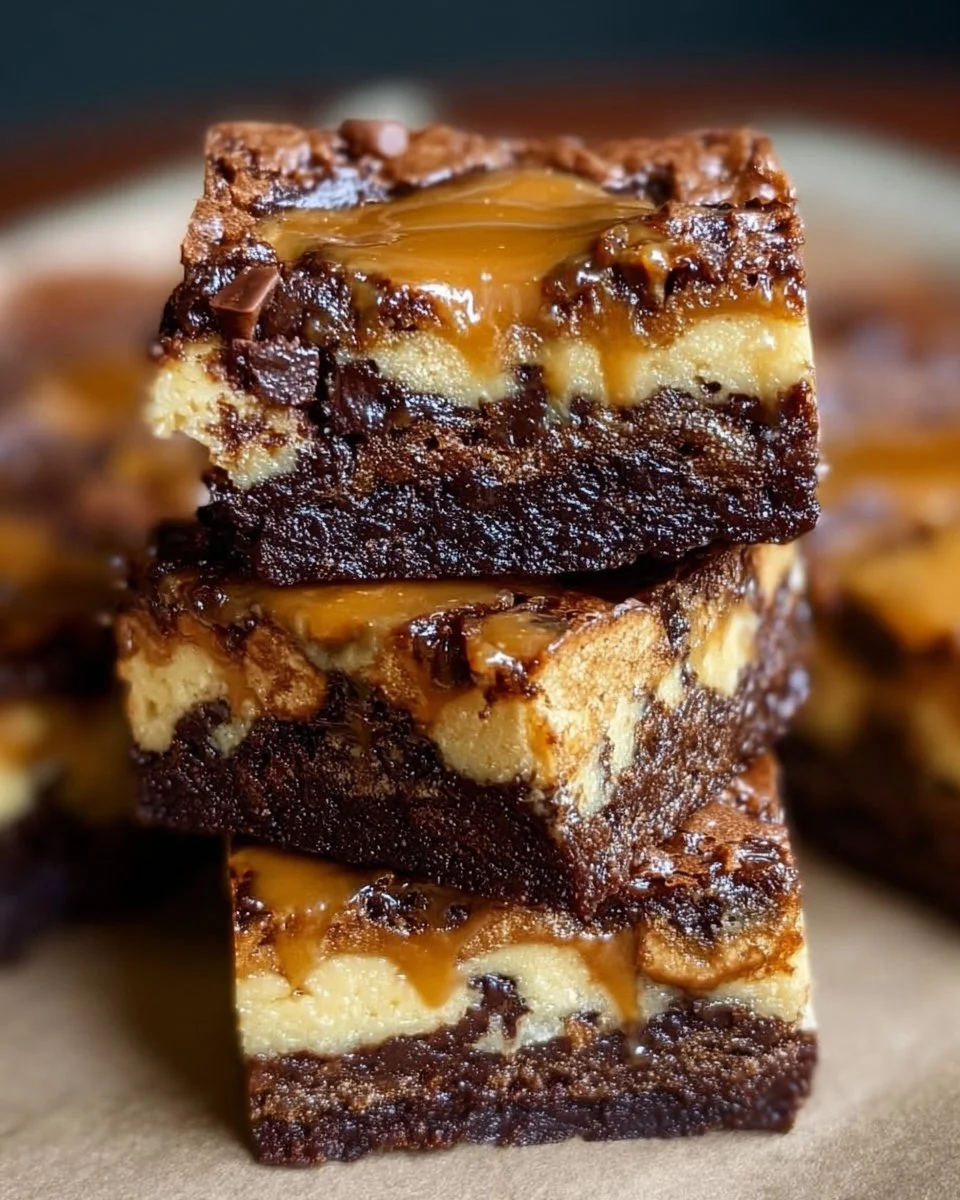 Caramel Cheesecake Brownies 1 Caramel Cheesecake Brownies