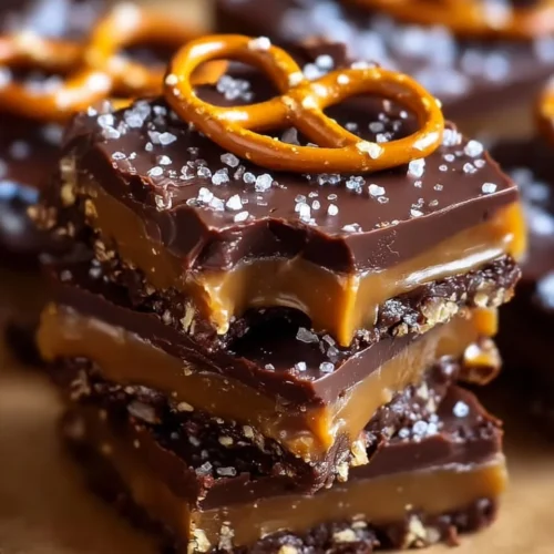 Chocolate Caramel Peanut Butter Pretzel Bars
