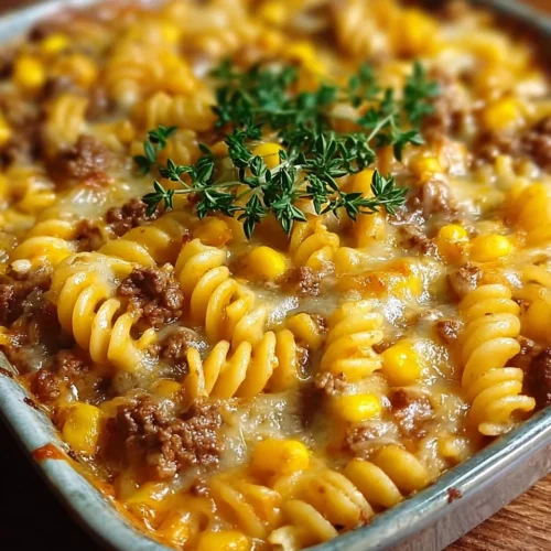 Cheddar Ranch Beef and Sweet Corn Rotini Bake 2 Cheddar Ranch Beef and Sweet Corn Rotini Bake