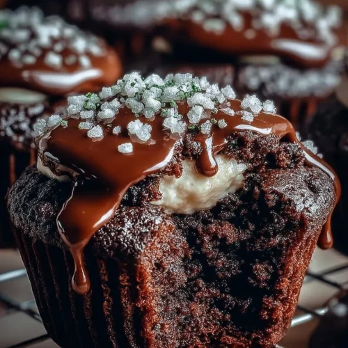 Brownie Cupcakes with Chocolate Ganache