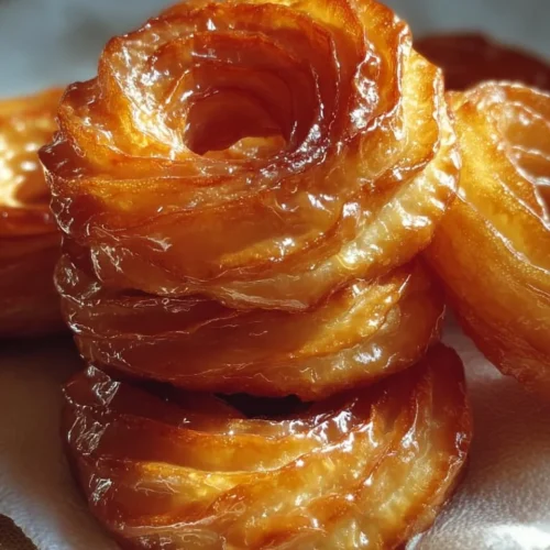 Choux Pastry Crullers with Powdered Sugar