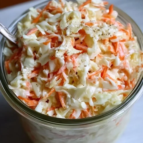 Creamy Buttermilk Coleslaw with Carrot and Onion 2 Creamy Buttermilk Coleslaw with Carrot and Onion