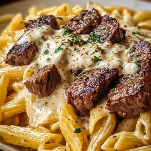 Creamy Ranch Steak and Mozzarella Pasta 2 Creamy Ranch Steak and Mozzarella Pasta