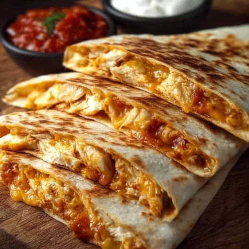 Crispy Chicken Quesadillas 2 Crispy Chicken Quesadillas