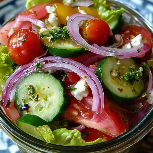 Cucumber Tomato Feta Salad