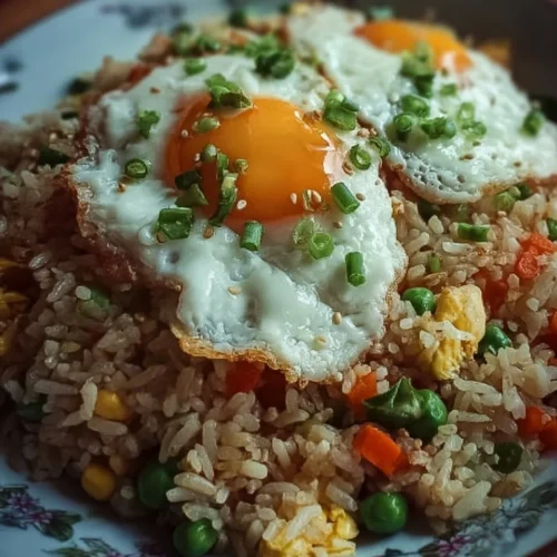 Egg Fried Rice with Vegetables 2 Egg Fried Rice with Vegetables