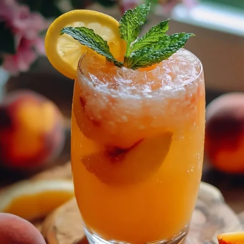 Fresh Peach Lemonade 2 Fresh Peach Lemonade