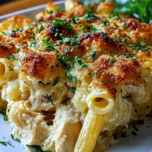Garlic Parmesan Chicken Pasta Bake 2 Garlic Parmesan Chicken Pasta Bake