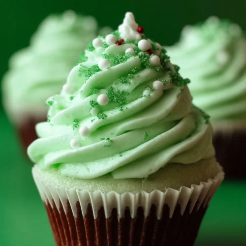 Green Mint Cupcakes with Mint Buttercream 2 Green Mint Cupcakes with Mint Buttercream