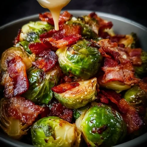 Honey Glazed Roasted Brussels Sprouts with Bacon 2 Honey Glazed Roasted Brussels Sprouts with Bacon