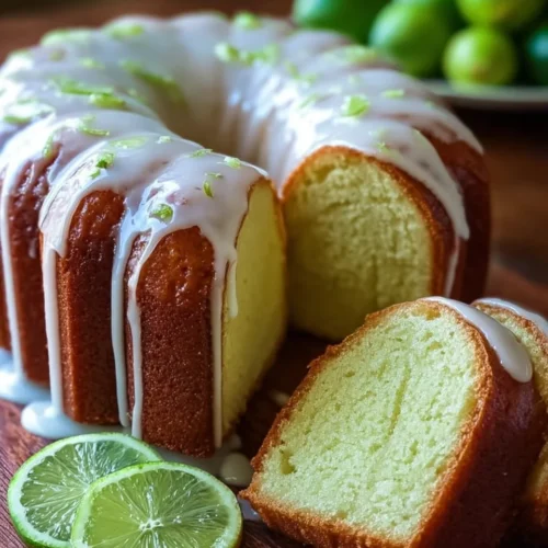 Key Lime Glazed Pound Cake
