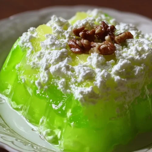 Lime Gelatin Salad with Cottage Cheese and Pineapple 2 Lime Gelatin Salad with Cottage Cheese and Pineapple