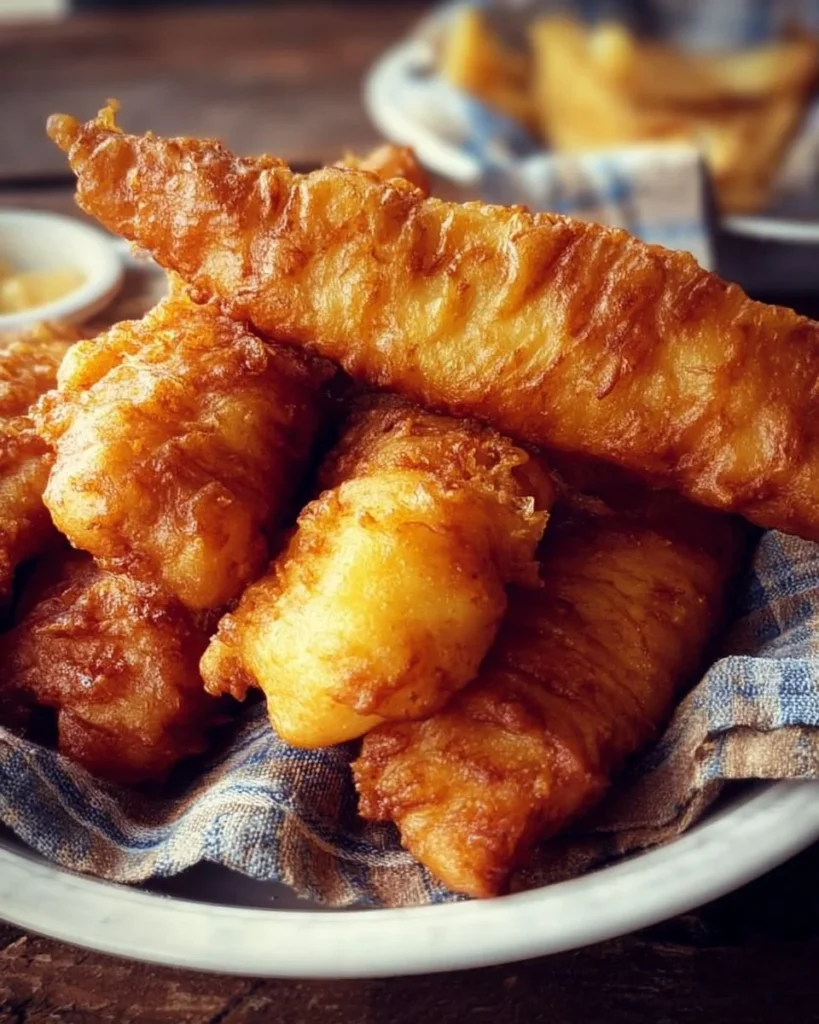 Crispy batter on Long John Silver's seafood platter