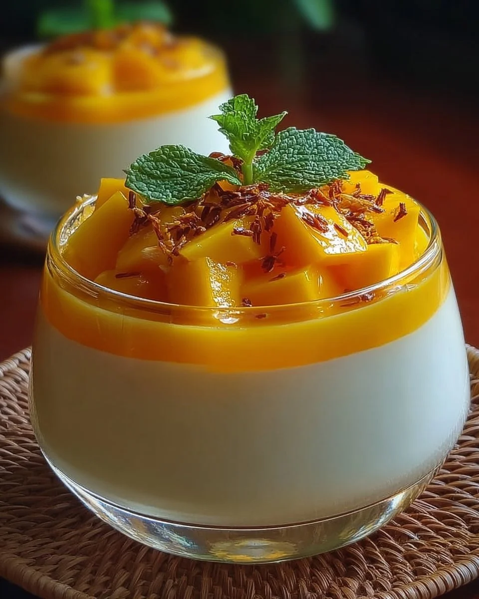 Mango Panna Cotta 1 Mango Panna Cotta