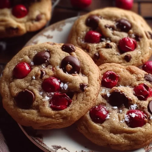 Maraschino Cherry Chocolate Chip Cookies 2 Maraschino Cherry Chocolate Chip Cookies