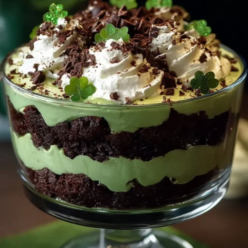 Mint Chocolate Brownie Trifle 2 Mint Chocolate Brownie Trifle