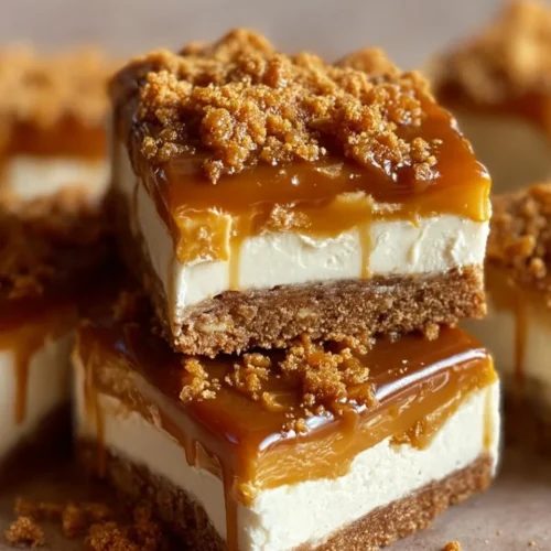 No Bake Caramel Crunch Cheesecake Bars 2 No Bake Caramel Crunch Cheesecake Bars