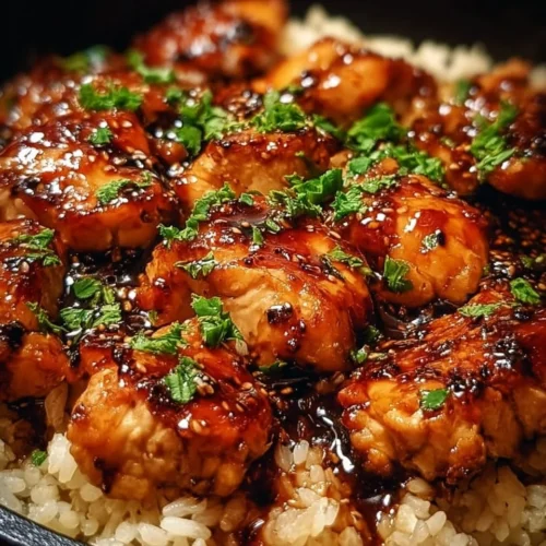 One Pan BBQ Chicken and Rice with Chicken Thighs 2 One Pan BBQ Chicken and Rice with Chicken Thighs