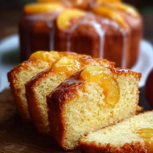 Peach Buttermilk Pound Cake
