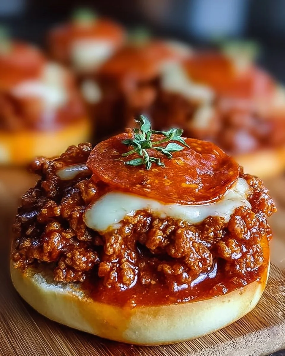 Delicious Sloppy Joes inspired by classic pepperoni pizza