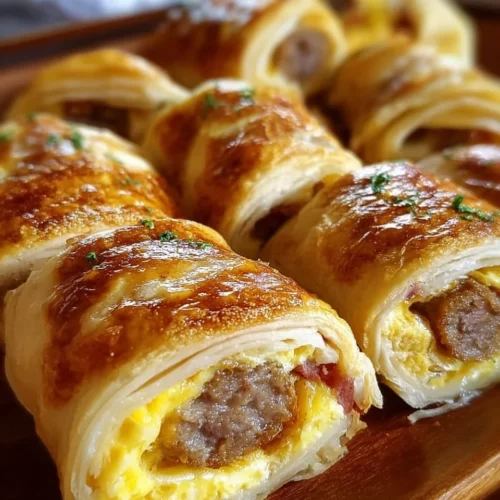 Sausage Egg and Cheese Crescent Roll Ups 2 Sausage Egg and Cheese Crescent Roll Ups