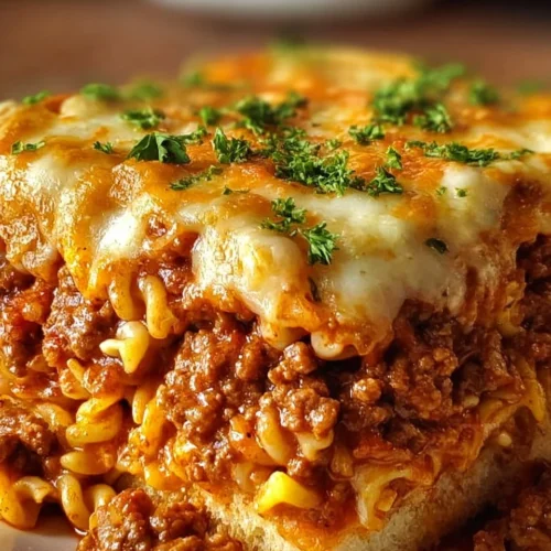 Sloppy Joe Casserole with Farfalle Pasta