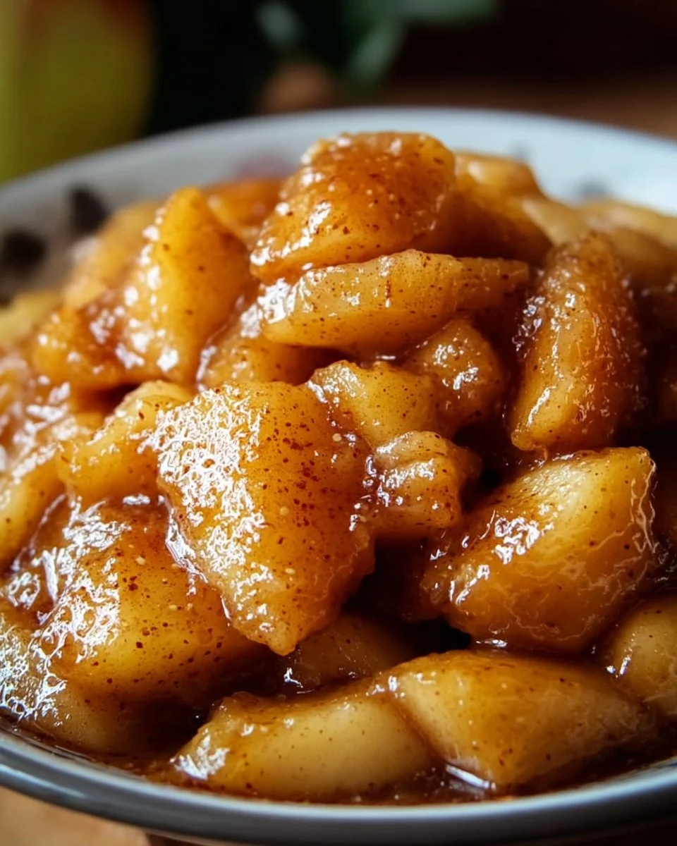 Slow Cooker Fried Apples 1 Slow Cooker Fried Apples