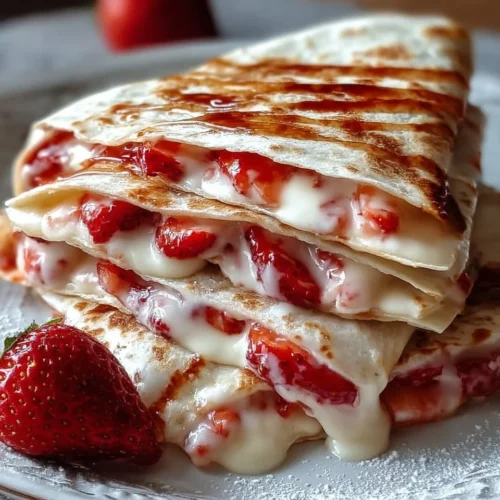 Strawberry Cheesecake Quesadillas