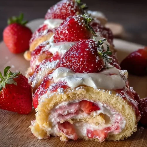 Strawberry Shortcake Cheesecake Rolls
