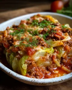 Stuffed Cabbage Roll Casserole