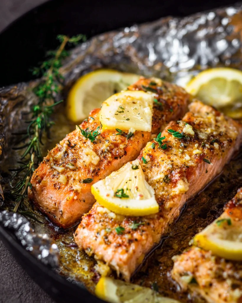 Baked Lemon Garlic Butter Salmon