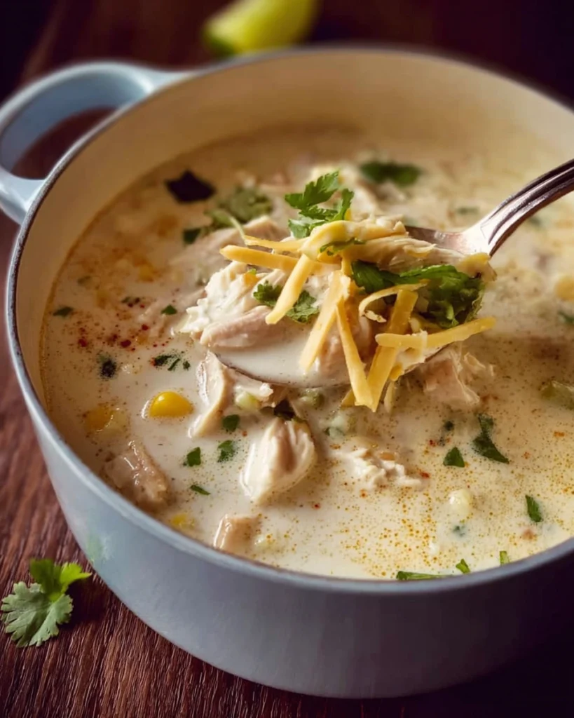 White Chicken Enchilada Soup