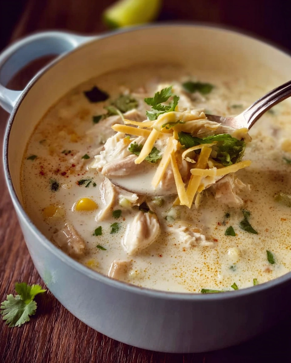 White Chicken Enchilada Soup
