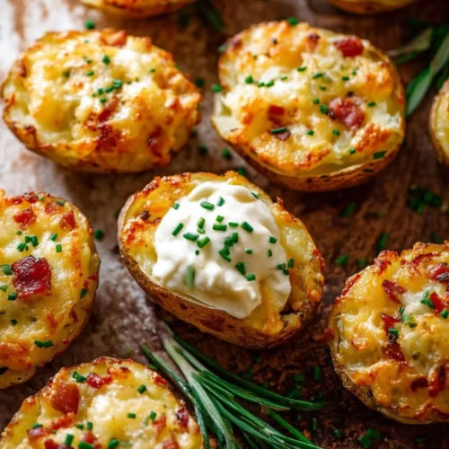 Bacon Cheddar Twice Baked Potatoes 2 Bacon Cheddar Twice Baked Potatoes