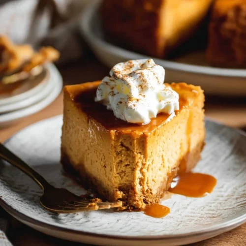 Baked Pumpkin Cheesecake with Brown Sugar and Pumpkin Spice 2 Baked Pumpkin Cheesecake with Brown Sugar and Pumpkin Spice