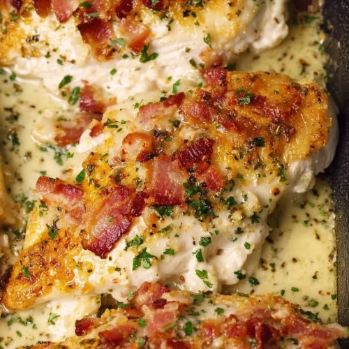 Baked Ranch Chicken with Bacon and Parmesan 2 Baked Ranch Chicken with Bacon and Parmesan