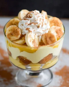 Delicious homemade banana pudding with layers of banana and vanilla wafers