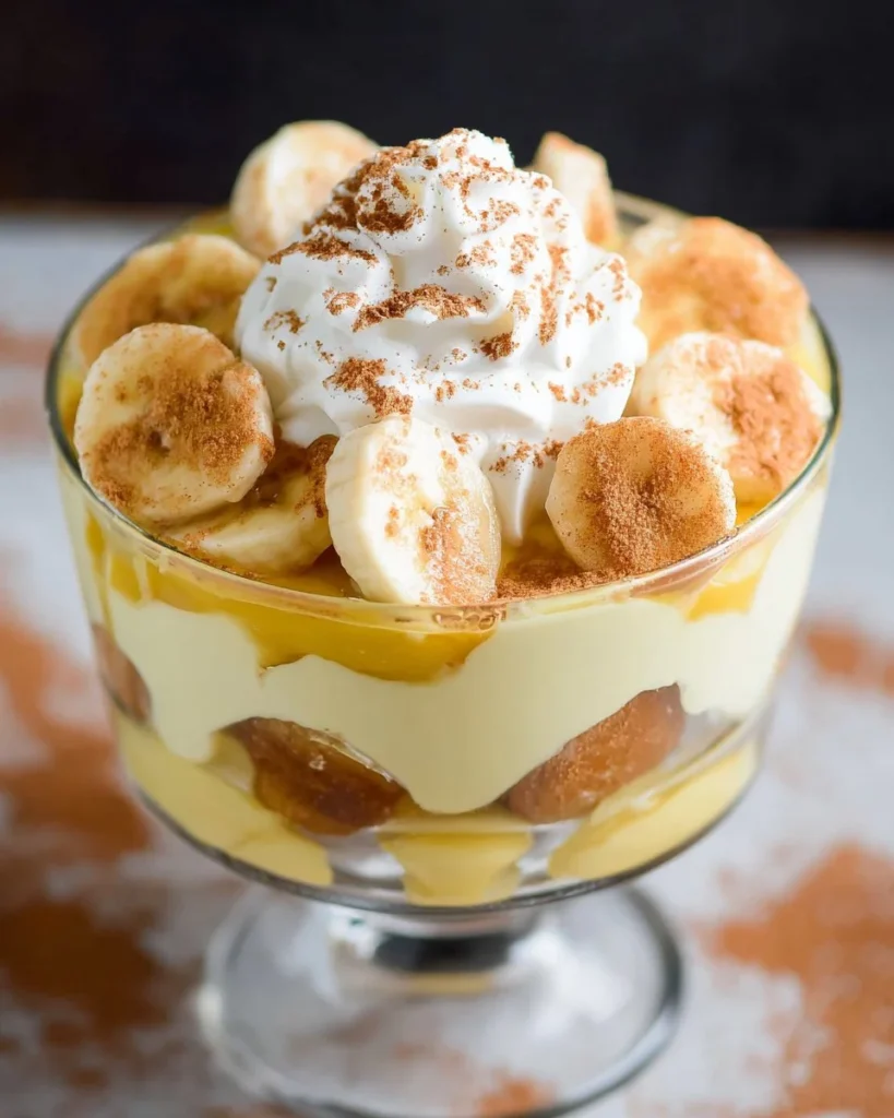 Delicious homemade banana pudding with layers of banana and vanilla wafers