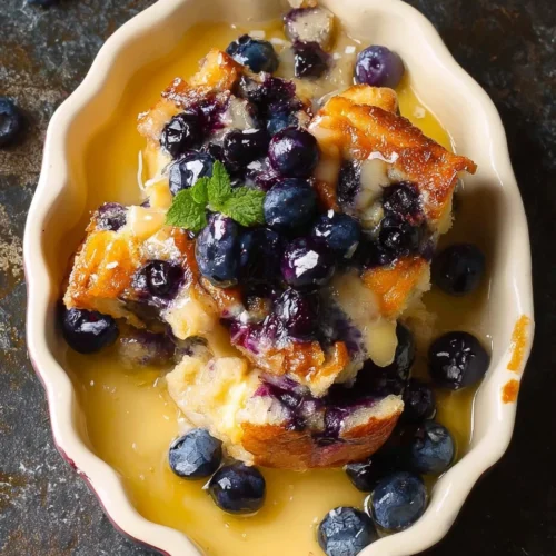 Blueberry Bread Pudding