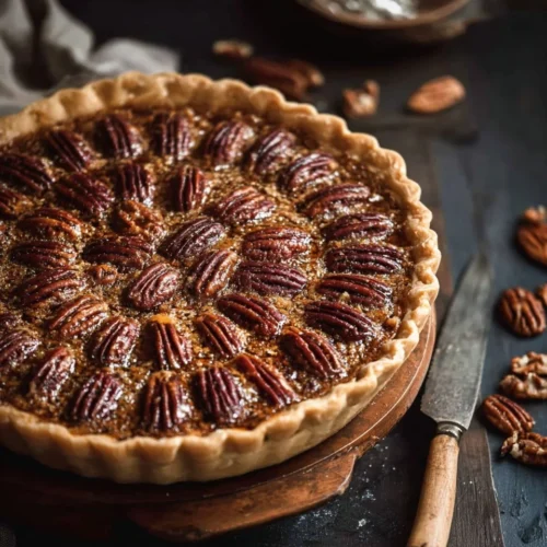 Bourbon Pecan Pie with Flaky Homemade Crust 2 Bourbon Pecan Pie with Flaky Homemade Crust