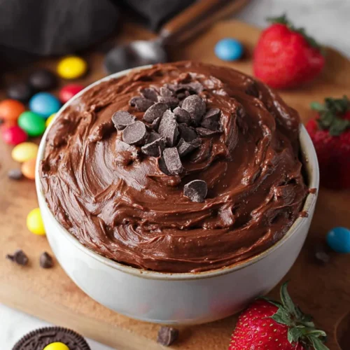 Brownie Batter Dip with Chocolate Milk