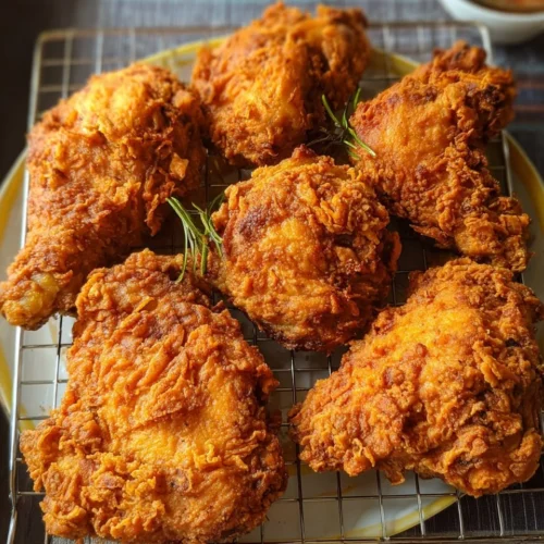 Brined Buttermilk Fried Chicken with Garlic and Herbs