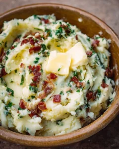 Colcannon Potatoes with Kale and Bacon