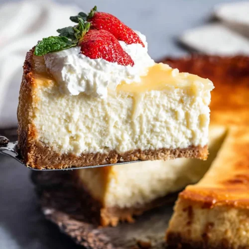 Creamy Baked Cheesecake with Graham Cracker Crust