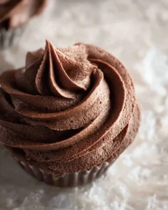 Creamy Chocolate Buttercream Frosting with Cocoa Powder