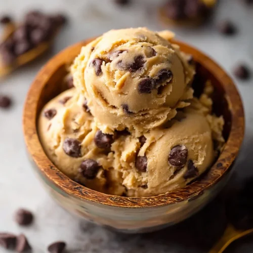 Edible Chocolate Chip Cookie Dough with Heat Treated Flour 2 Edible Chocolate Chip Cookie Dough with Heat Treated Flour